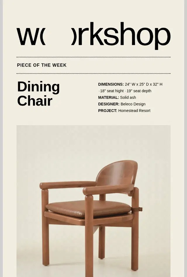 Workshop email design
